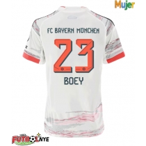 Camiseta Bayern Munich Sacha Boey #23 Visitante Equipación para mujer 2025-26 manga corta